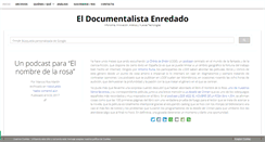 Desktop Screenshot of documentalistaenredado.net